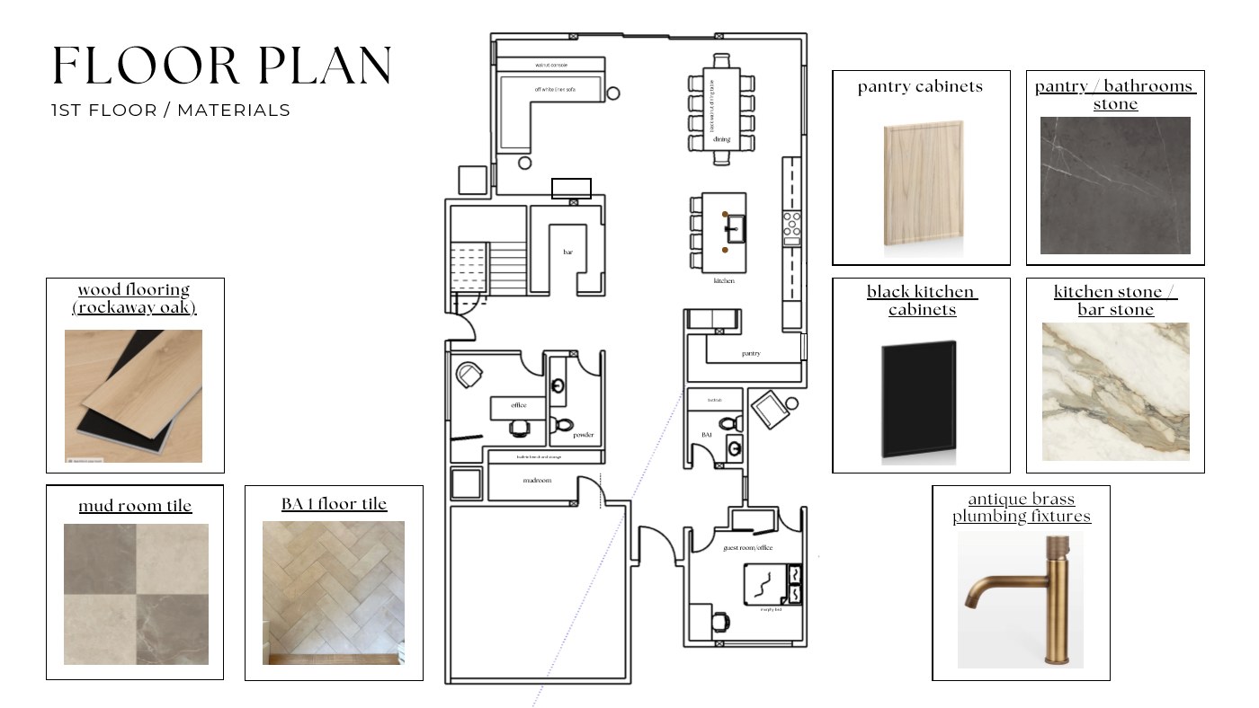 From exterior to interior: client drawing 1
