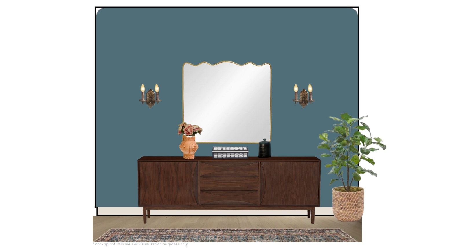 Four rooms for a client presentation: client drawing 4