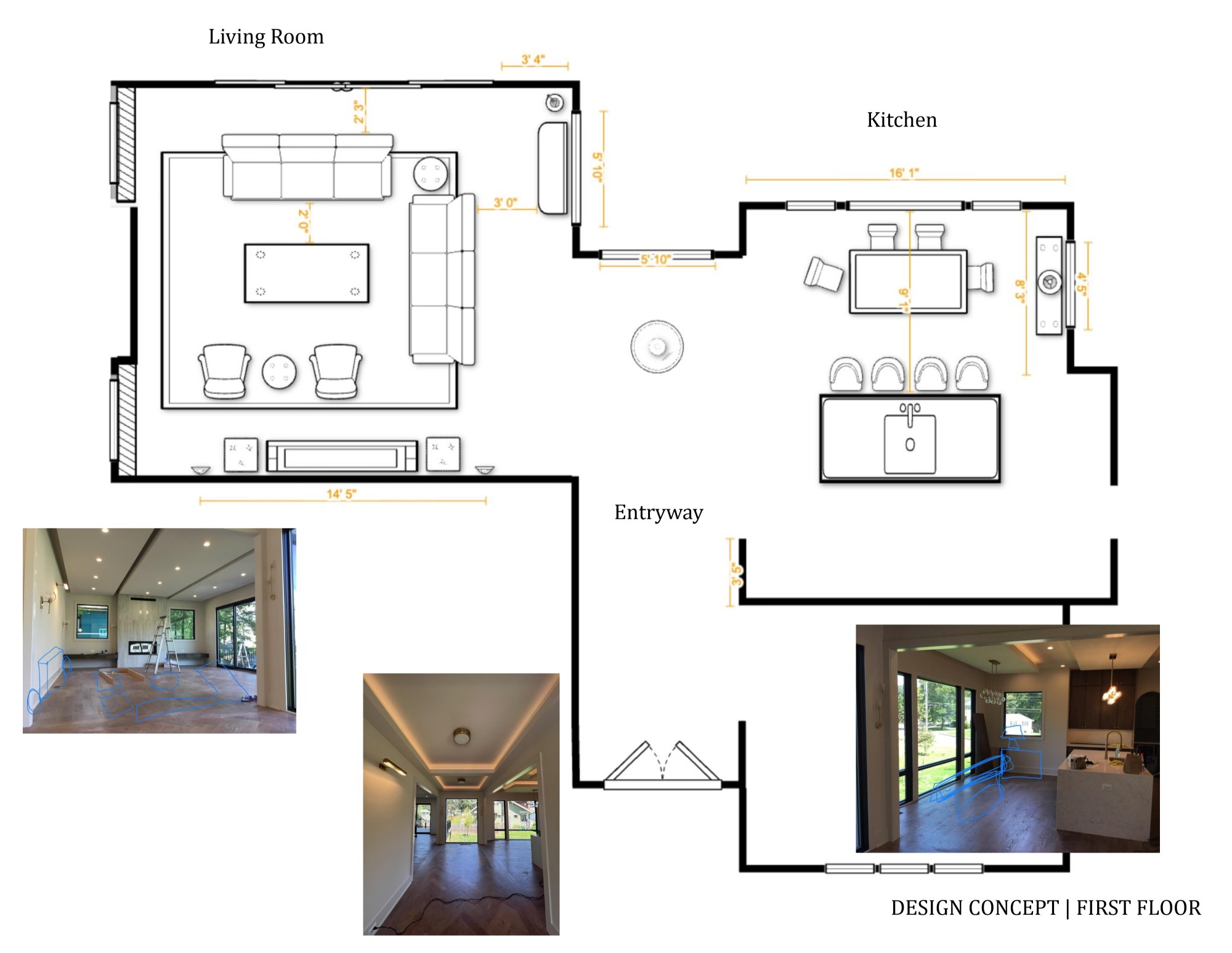 One client, growing scope: client drawing 1