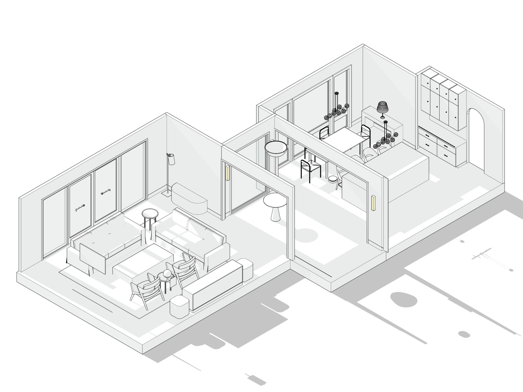 One client, growing scope: 3D model view 4