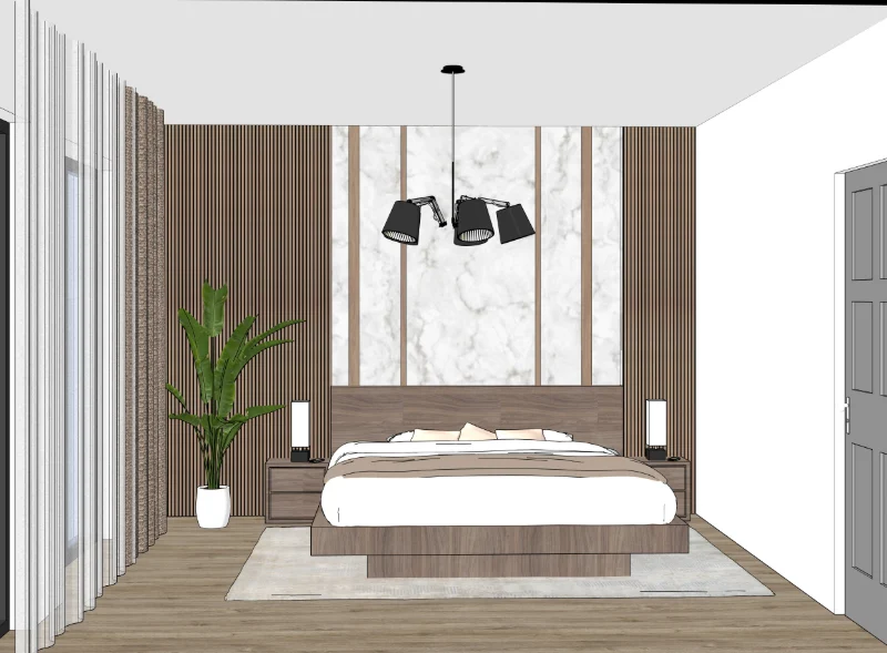Two-story home · textured, view 2 in SketchUp